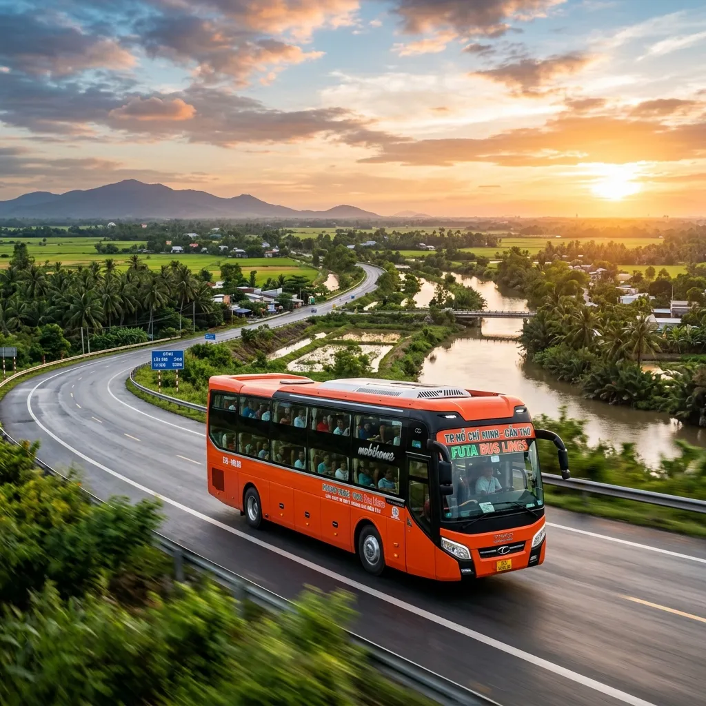 Lịch chạy xe buýt đường dài Miền Tây: Sài Gòn - Cần Thơ